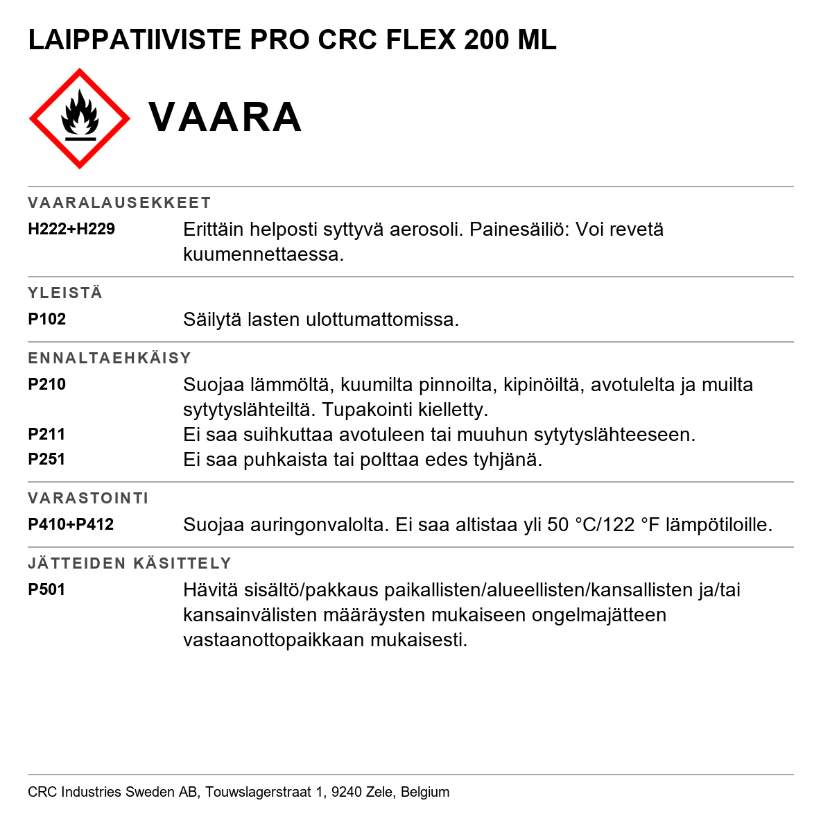 Flange sealant Pro CRC Flex 200 ml
