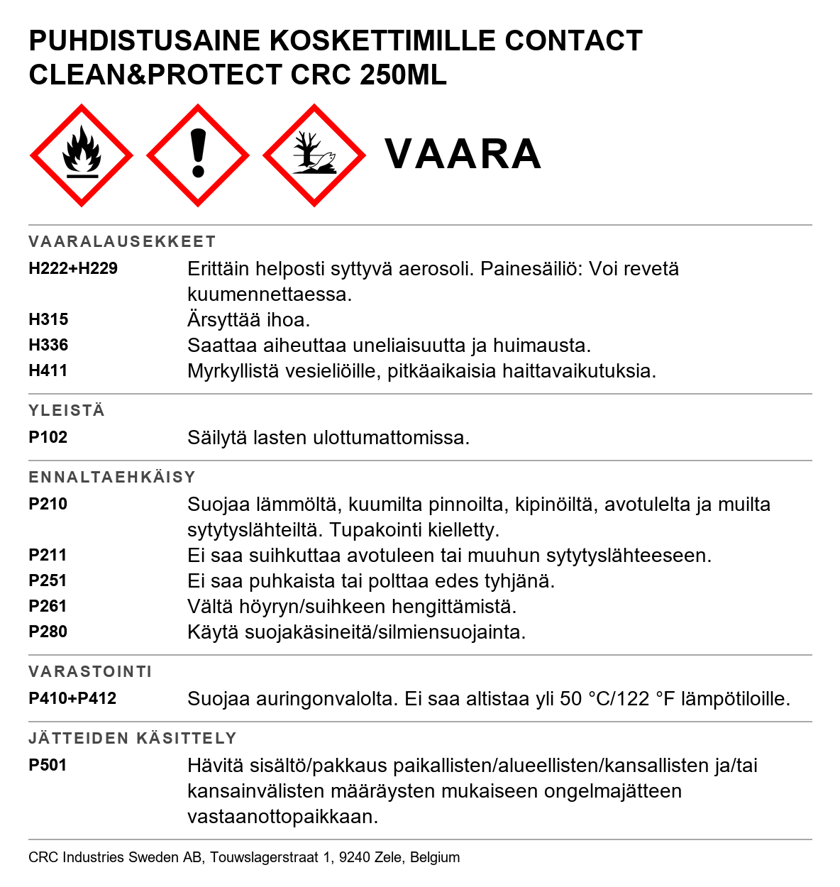 Contact Cleaner & Protectant CRC