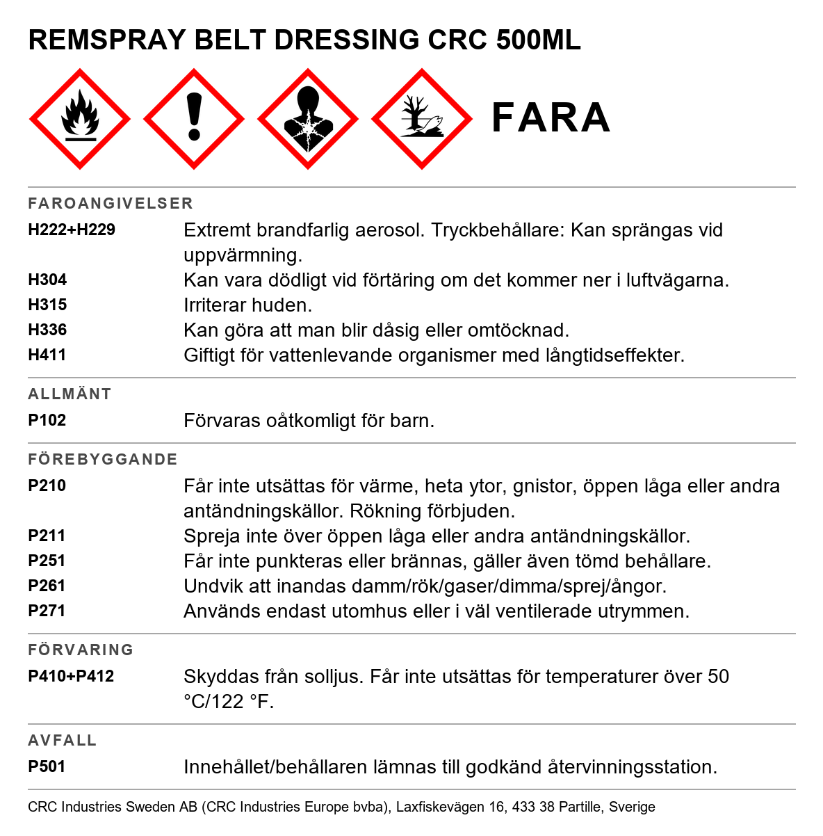 Belt Dressing CRC