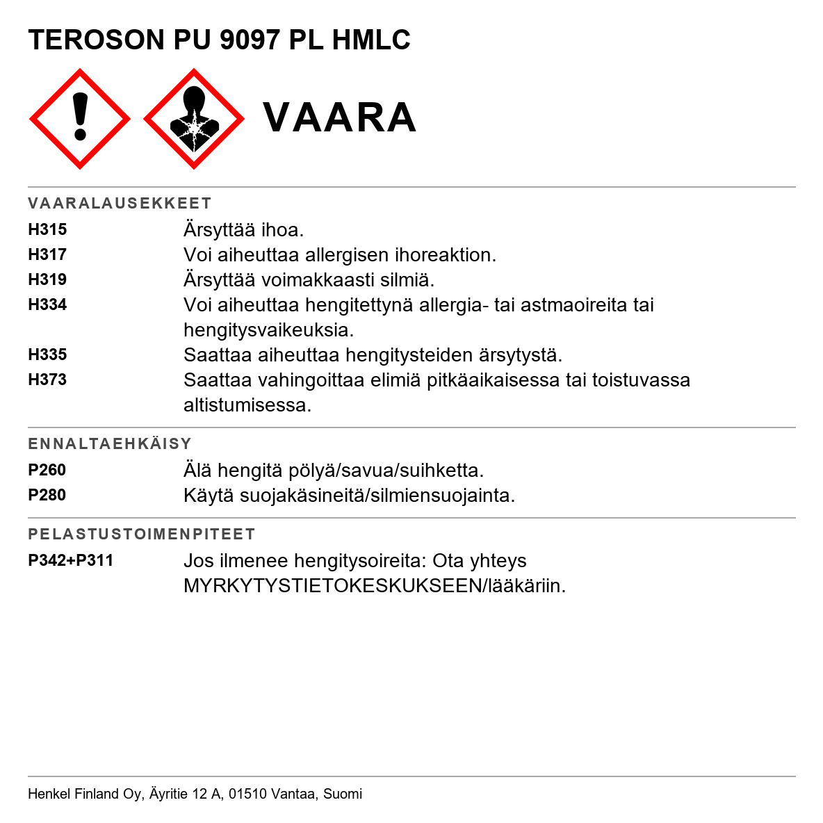 Teroson PU 9097 PL HMLC