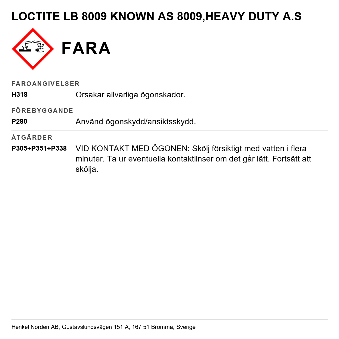 Loctite LB 8009