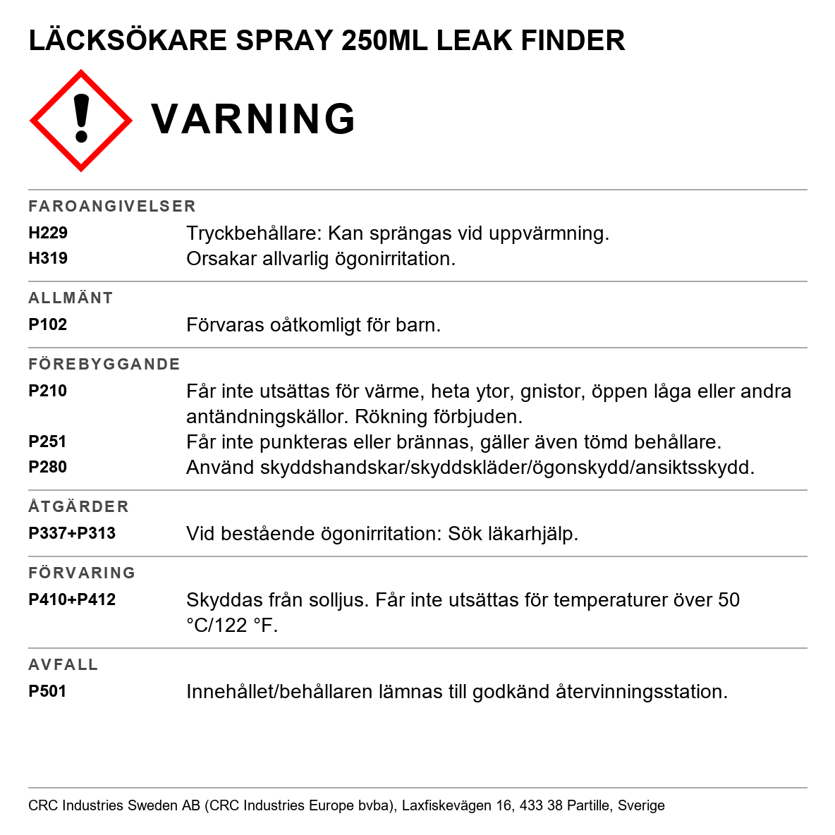 Läcksökare CRC