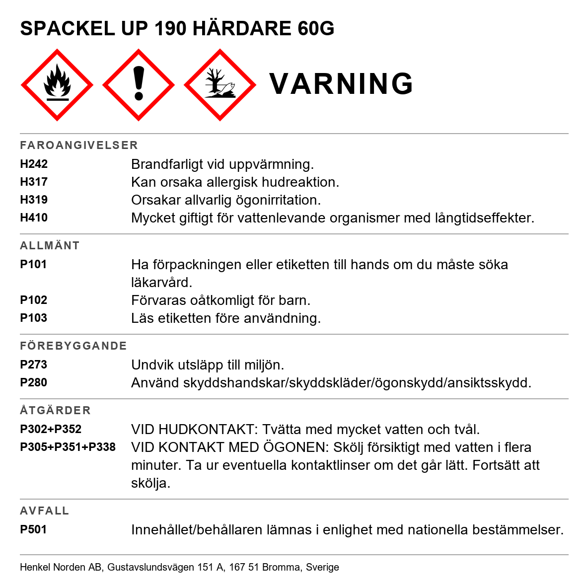 Extra härdare UP 190 Teroson