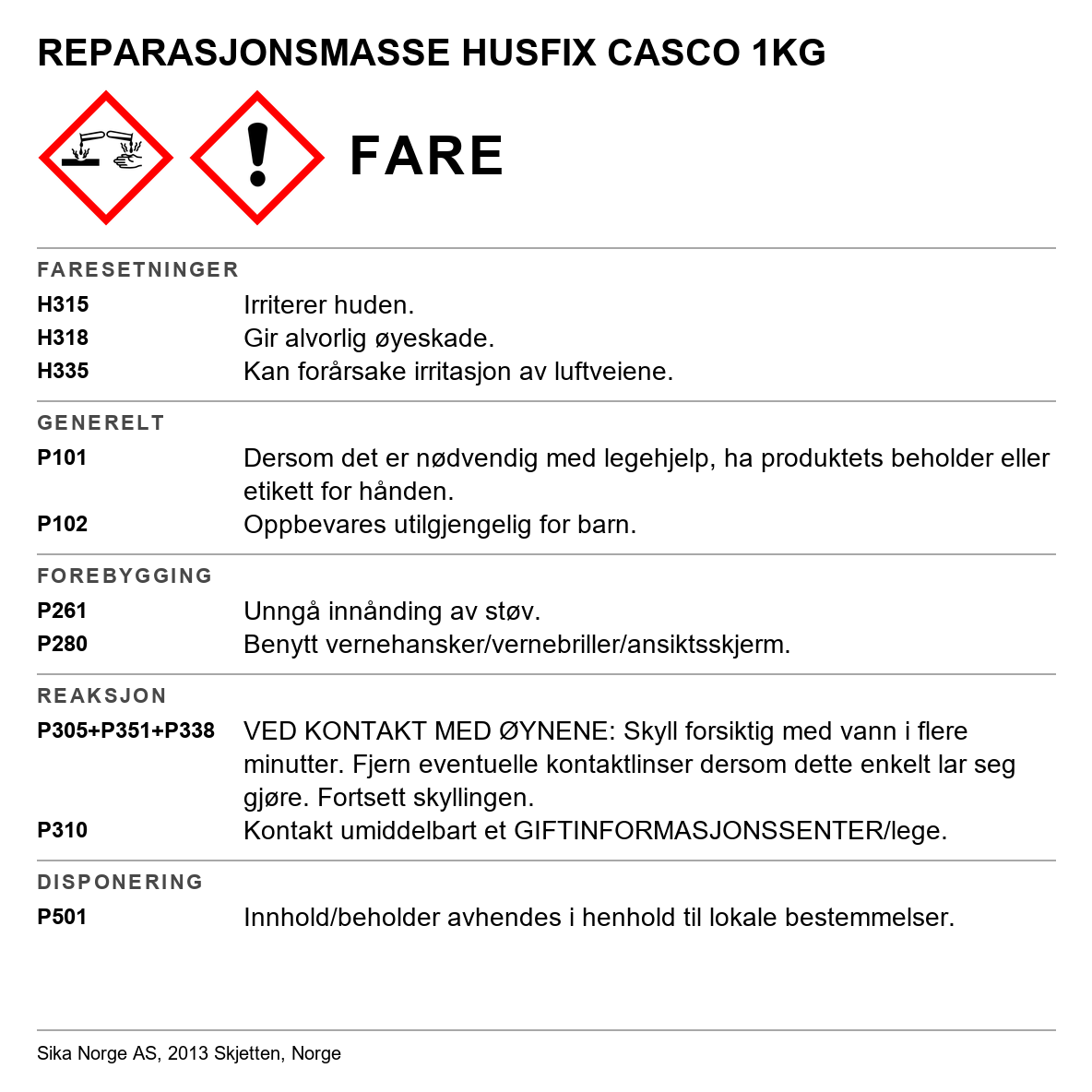 HusFix Casco 3676