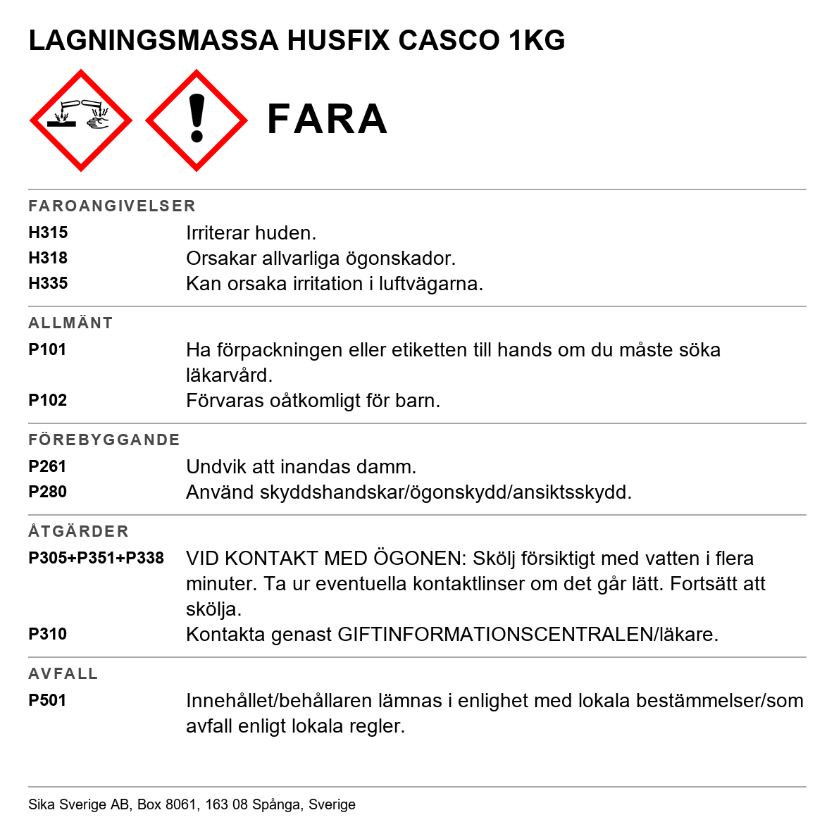 HusFix Casco 3676