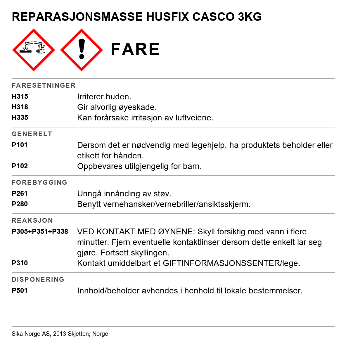 HusFix Casco 3676
