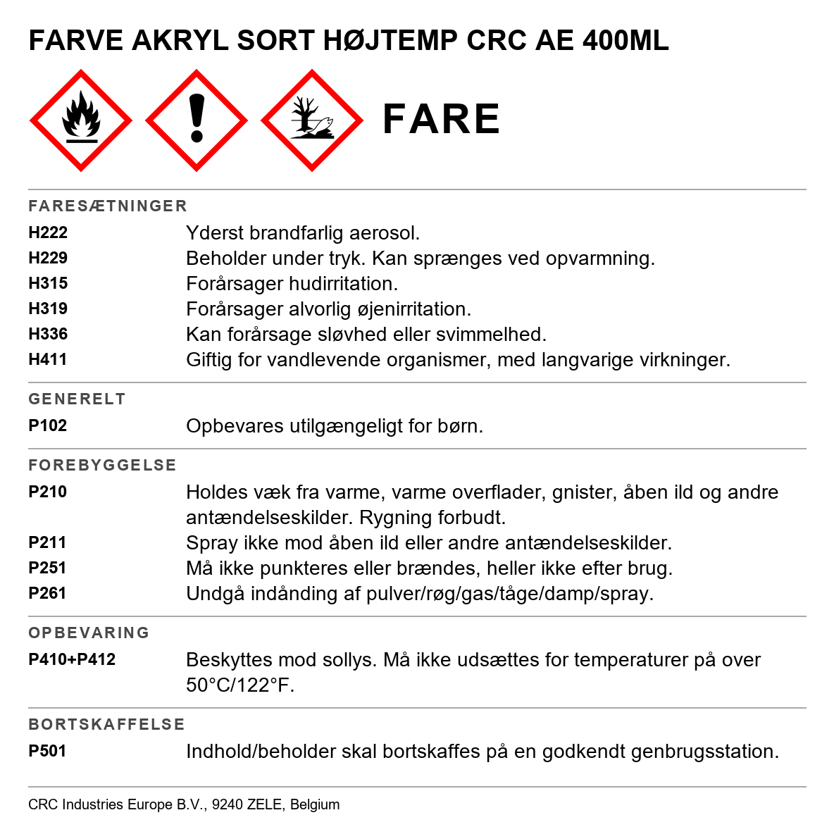 Akrylmaling Acrylic CRC