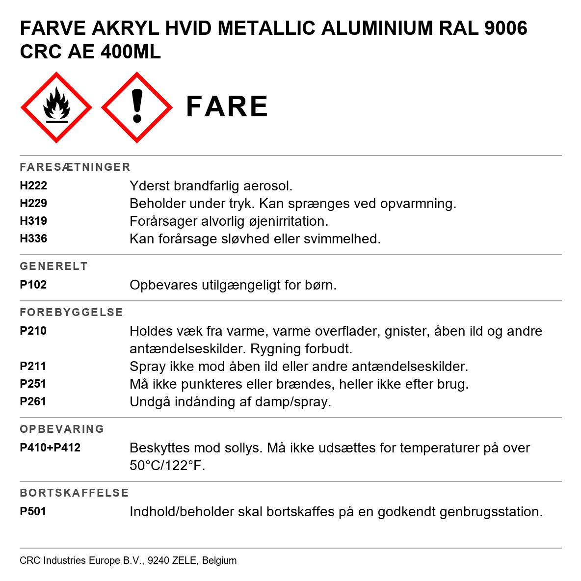Akrylmaling Acrylic CRC