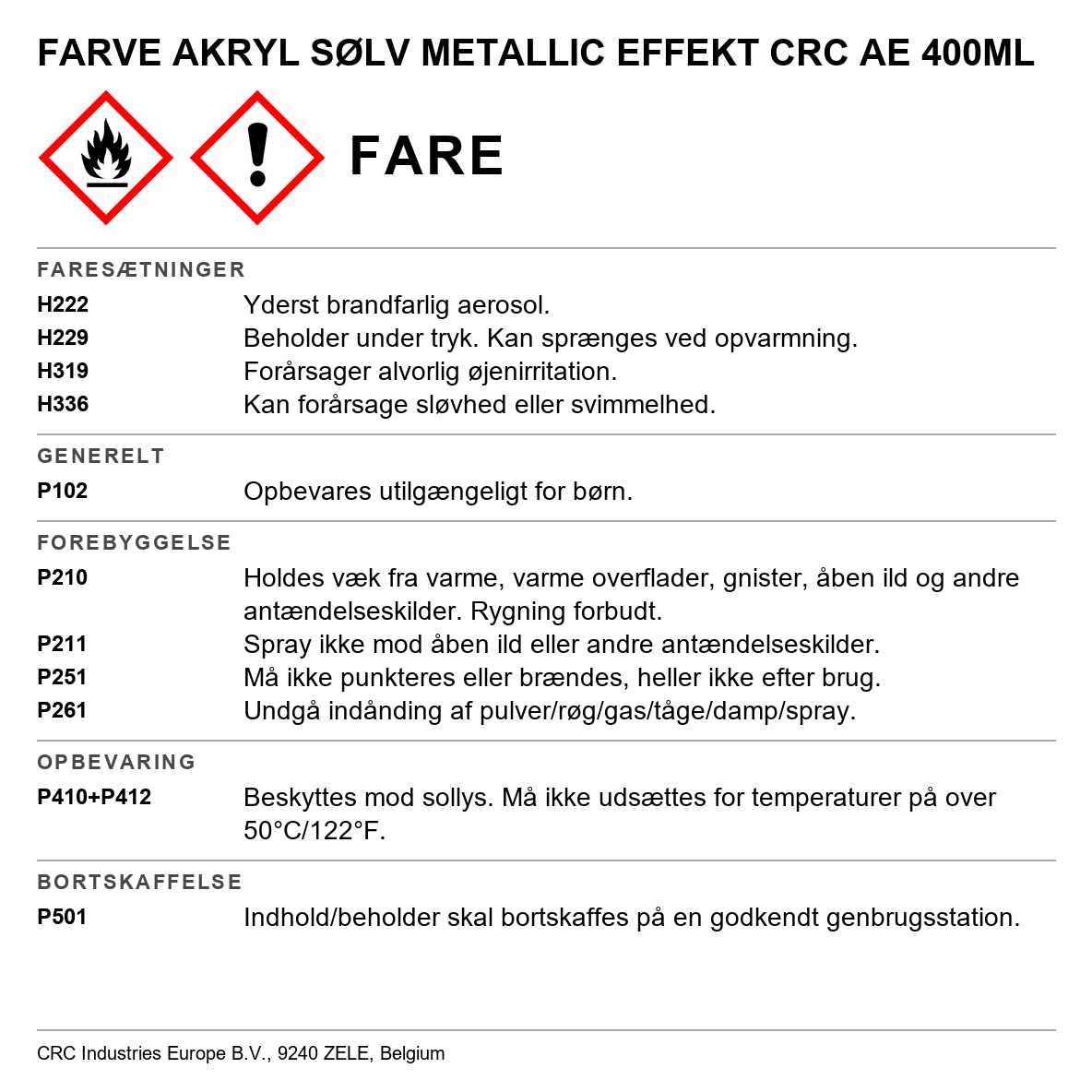 Akrylmaling Acrylic CRC