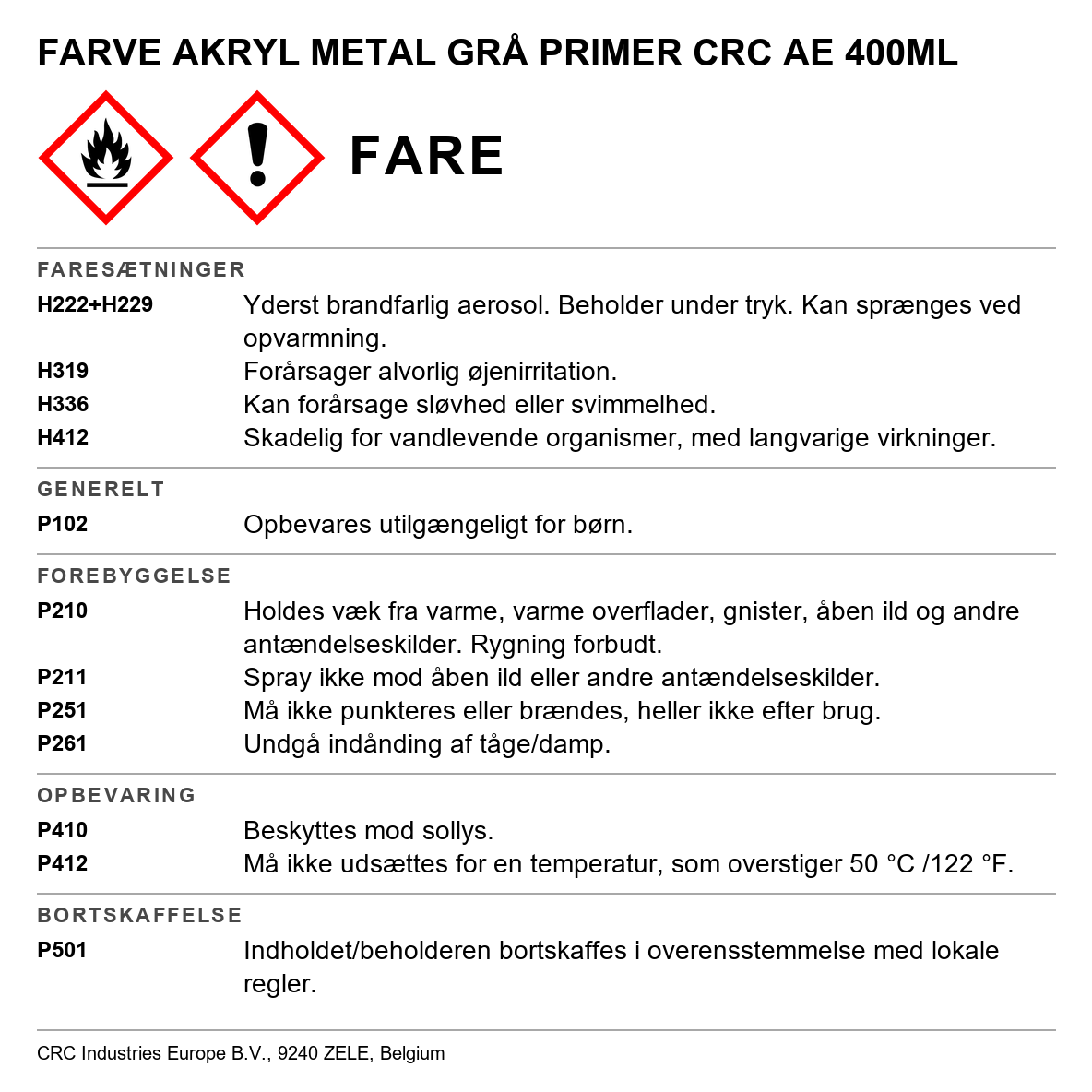 Akrylmaling Acrylic CRC