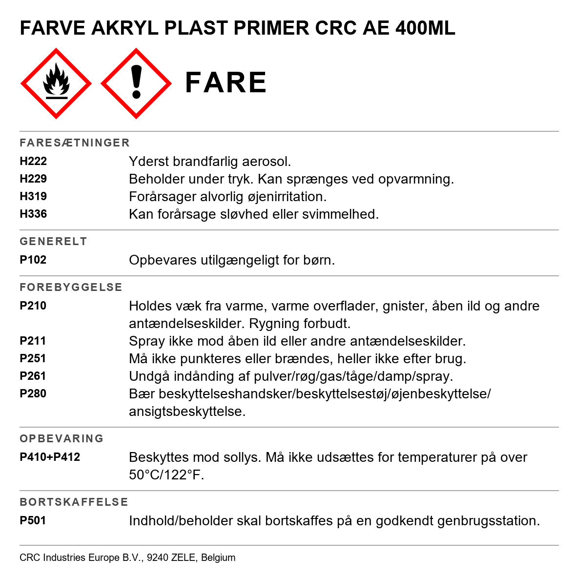 Akrylmaling Acrylic CRC