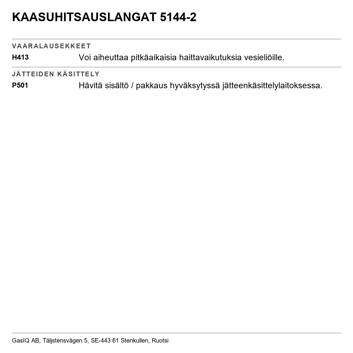Kaasuhitsauslanka Elga/Gasiq H 44 Mo