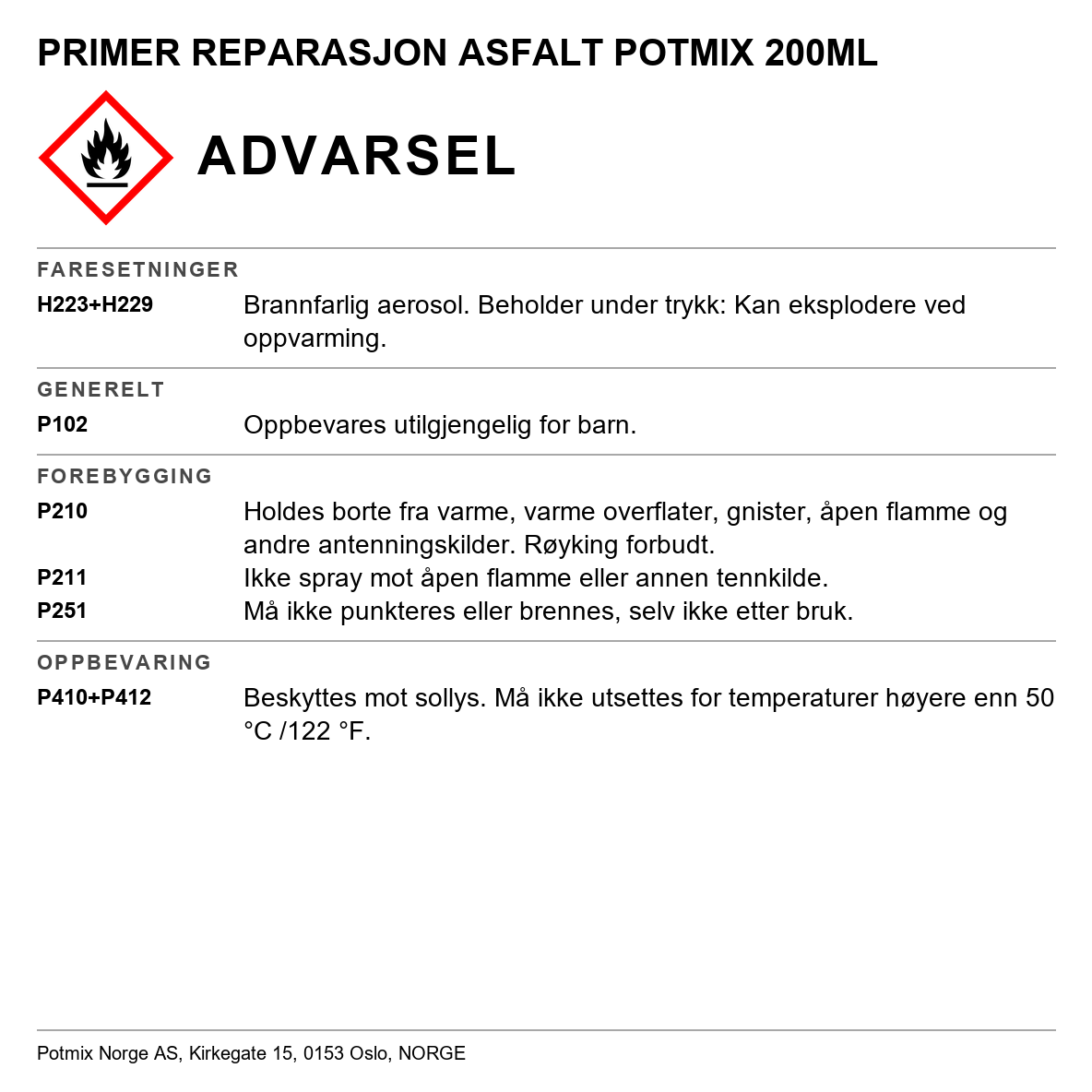 Asfaltprimer Potmix
