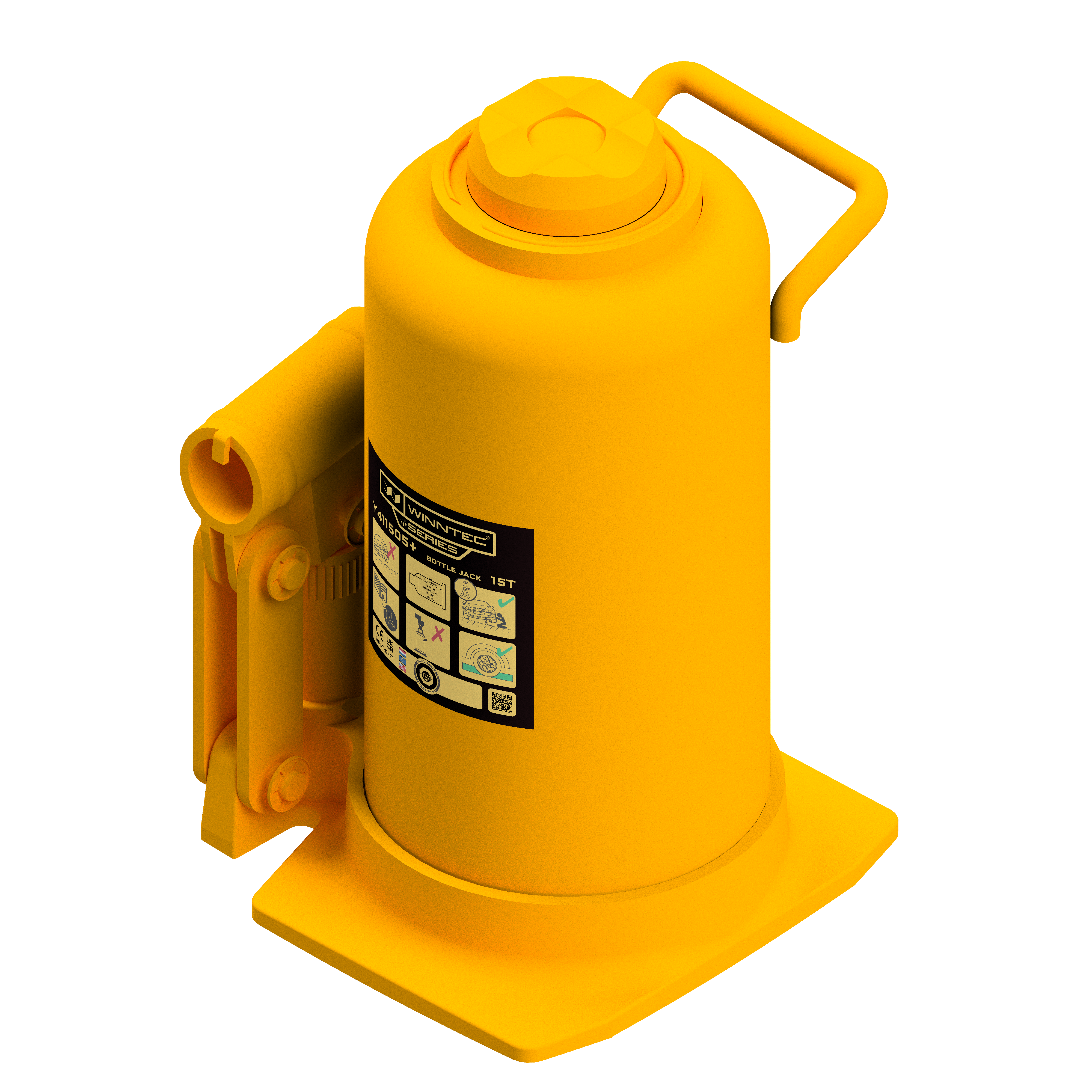 Bottle jack Winntec yellow Plus