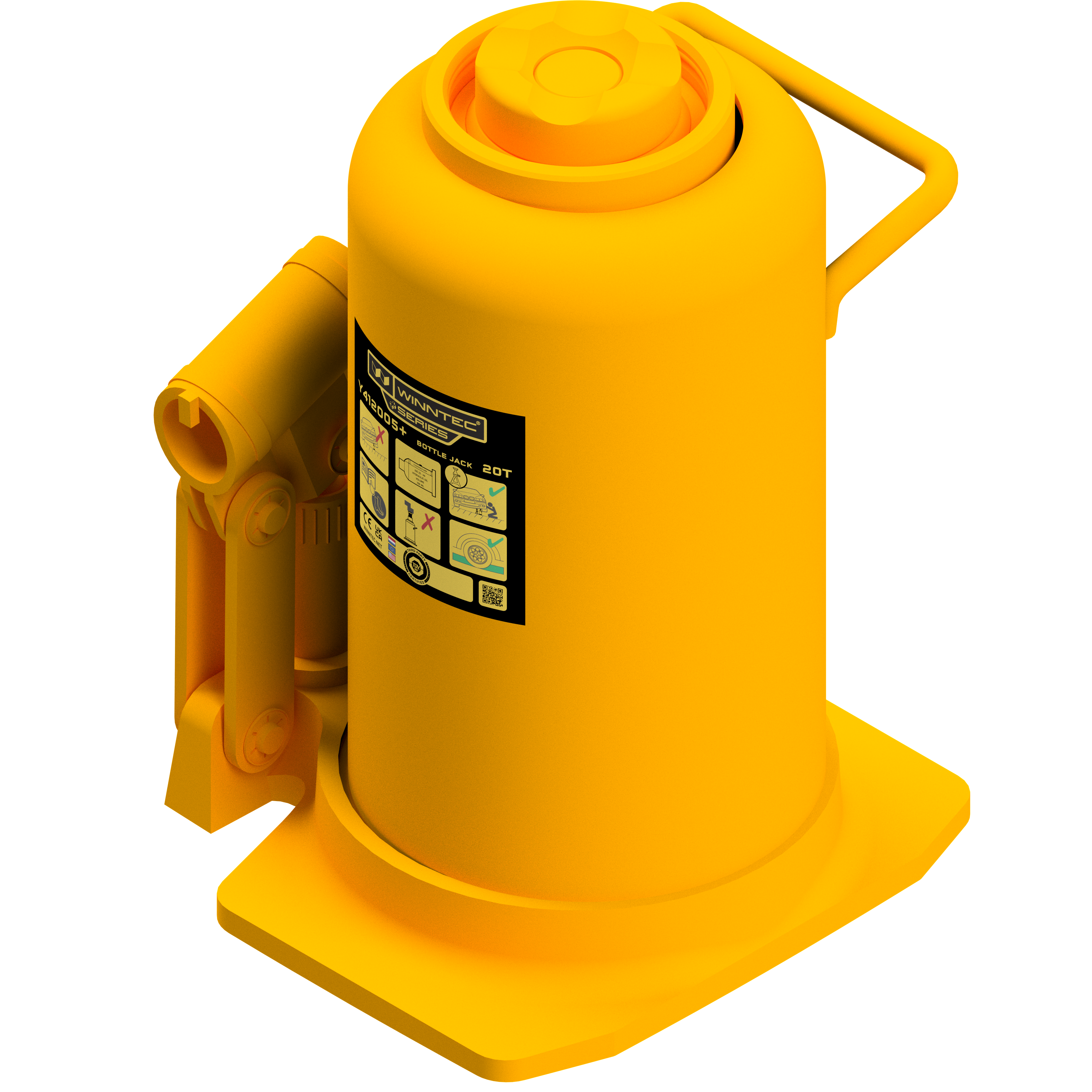 Bottle jack Winntec yellow Plus