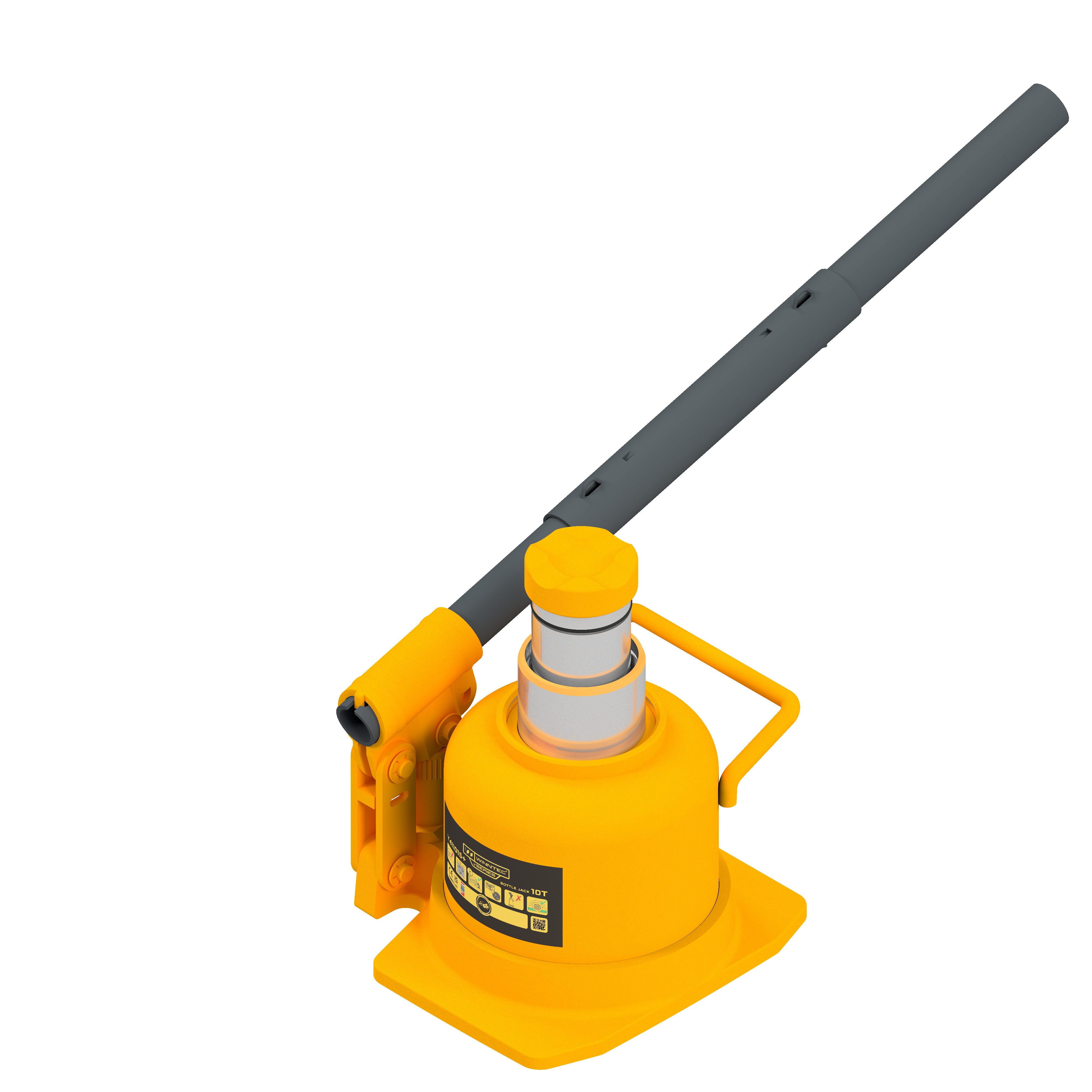 Bottle jack low Winntec yellow Plus