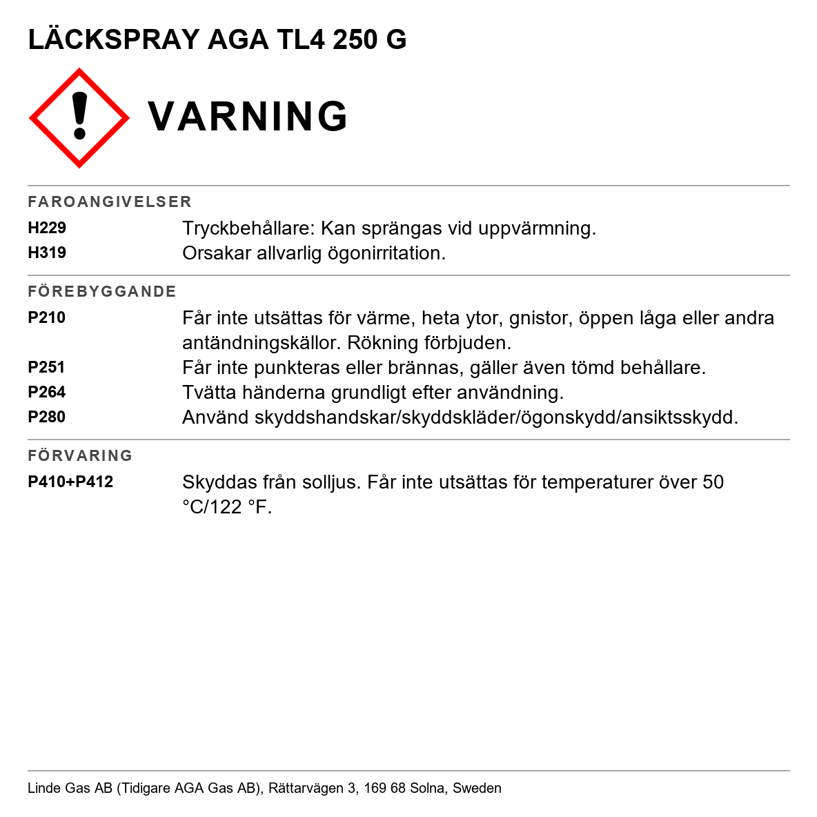 Läcksökningsspray TL 4