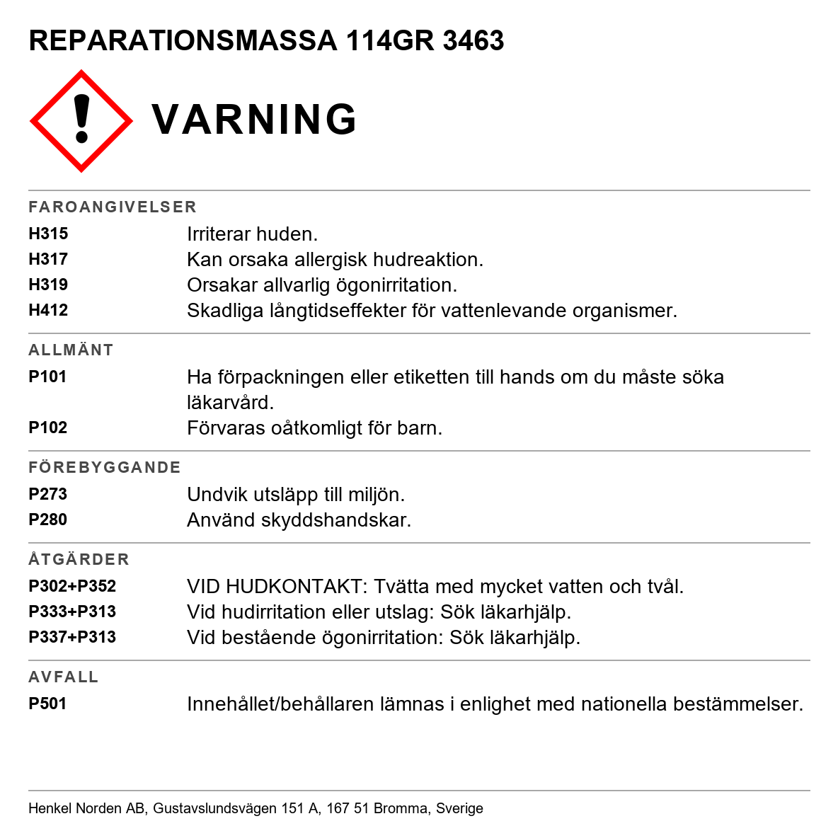 Reparationsmassa Loctite 3463