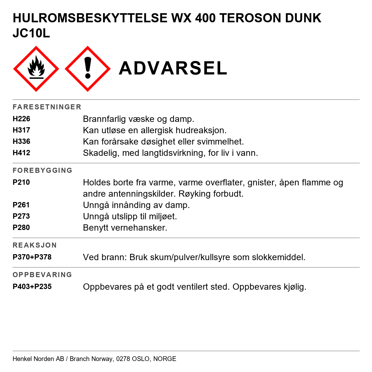 TEROSON WX 400