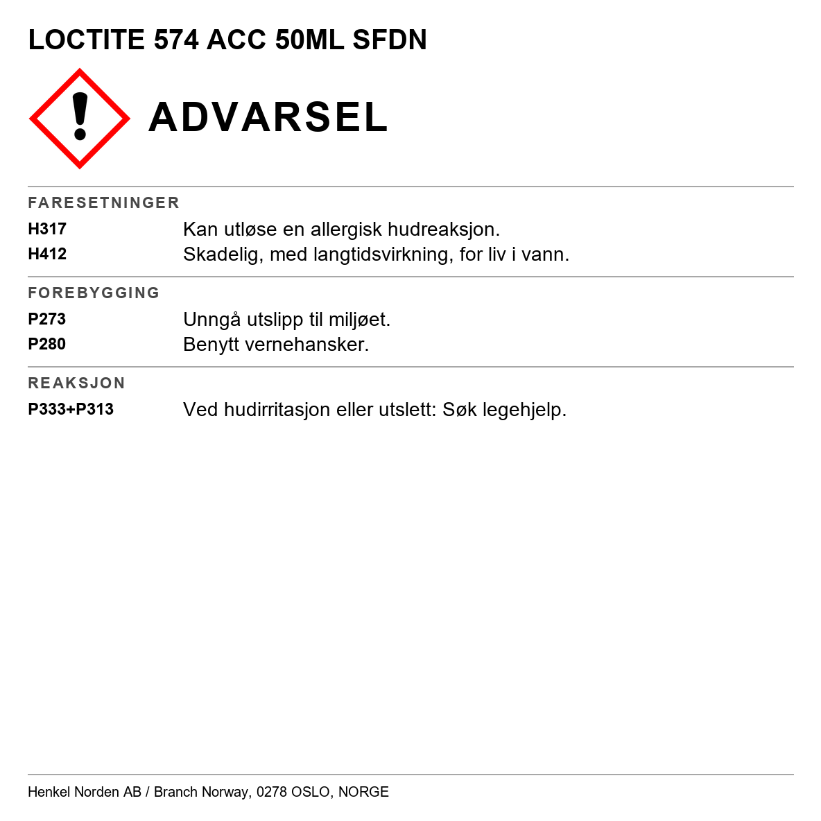 Flenstetting Loctite 574