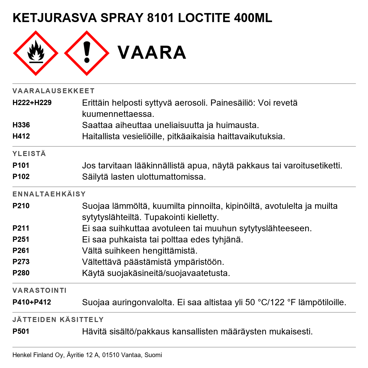 Ketjurasva Loctite 8101