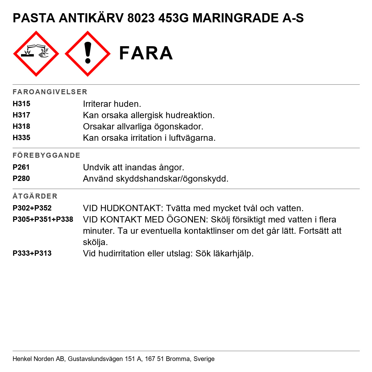 Antikärvpasta Loctite 8023