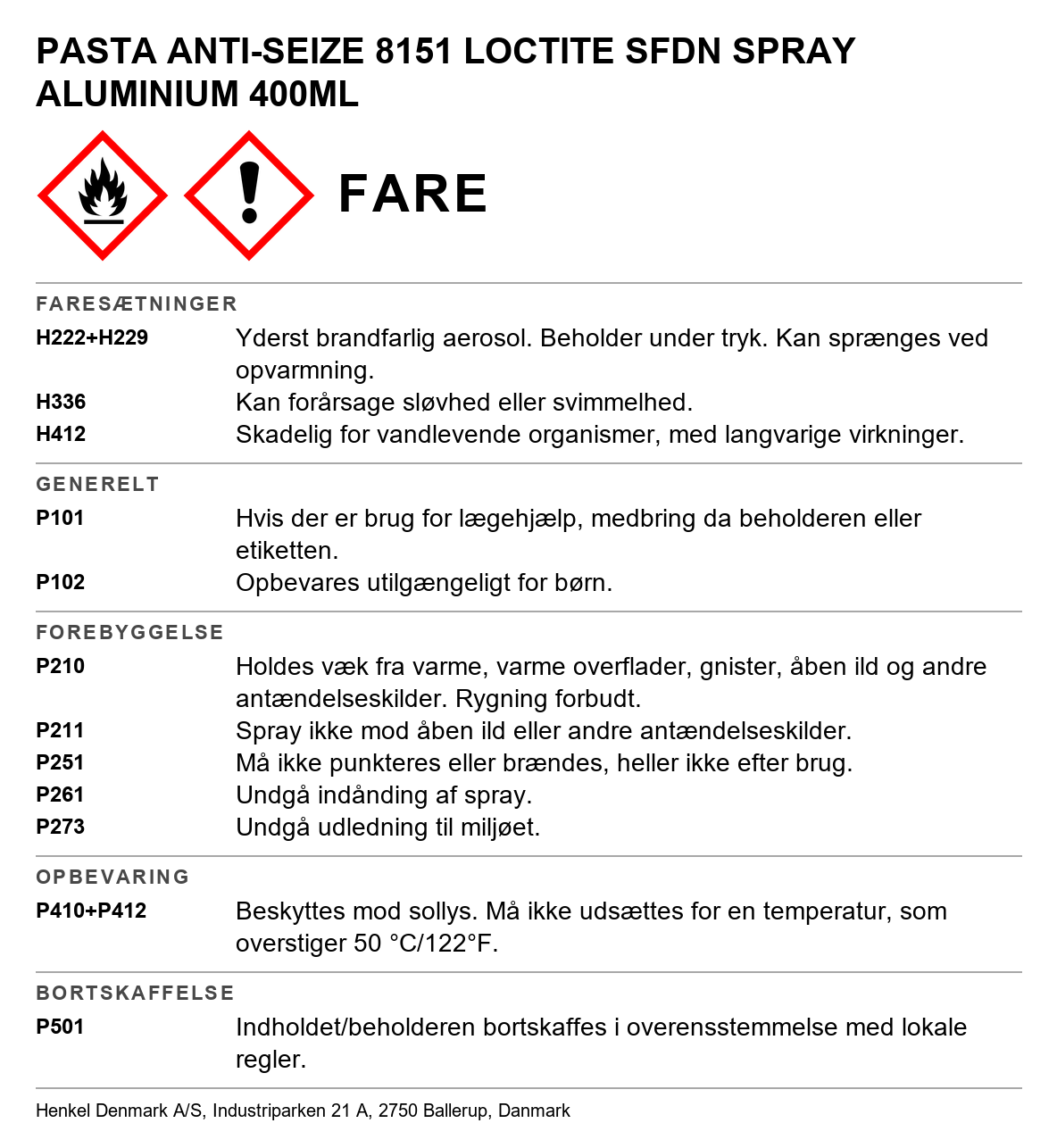 Antiseize-pasta Loctite 8150/5151/8151