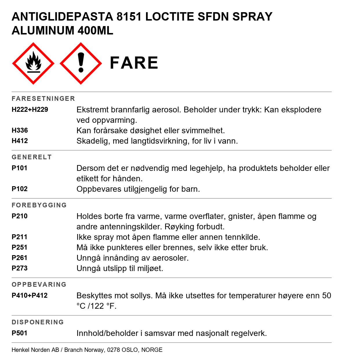 Anti-seize-pasta Loctite 8150 / 5151/ 8151