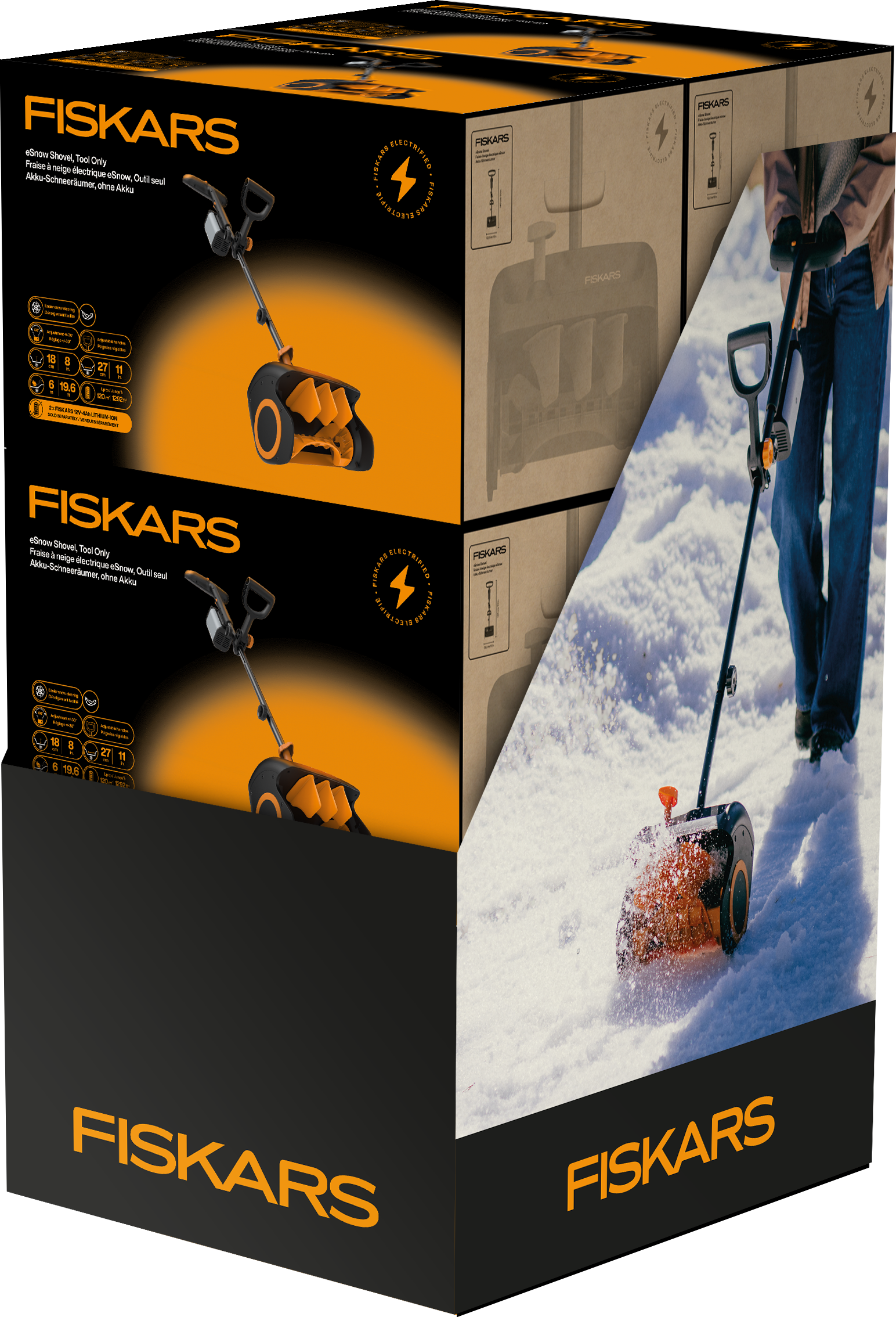 Elektrisk sneslynge Fiskars