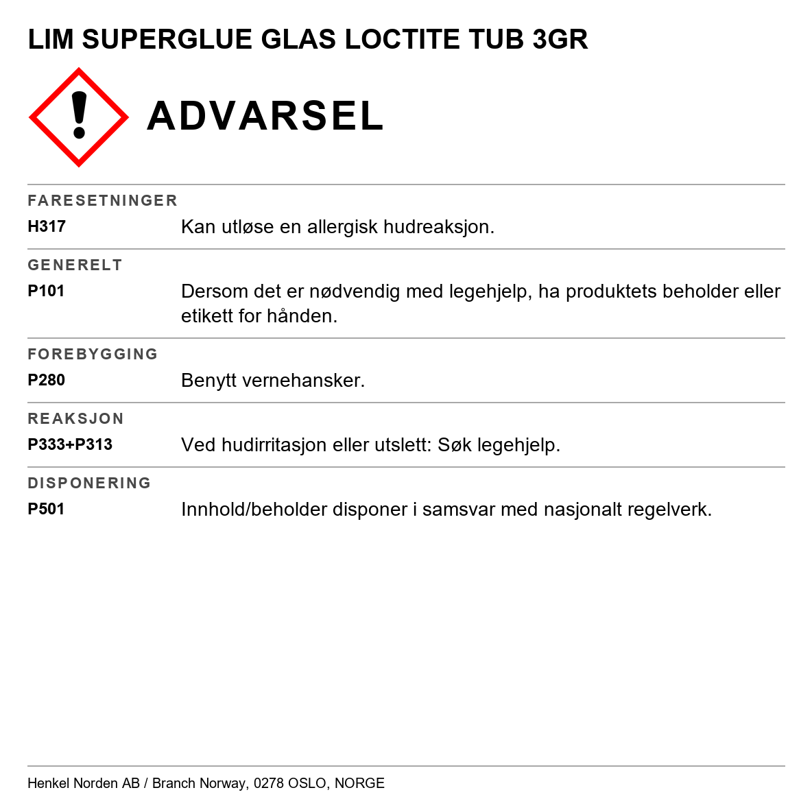 Loctite Super Glue Glass