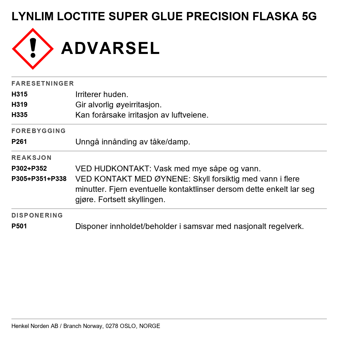 Lynlim Loctite Super Glue
