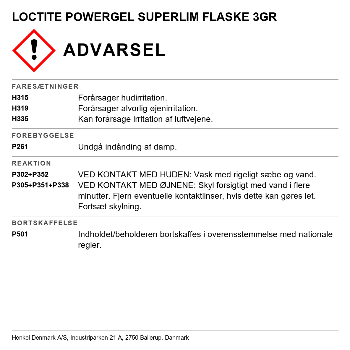 Hurtiglim Loctite Super Glue Power Gel Control