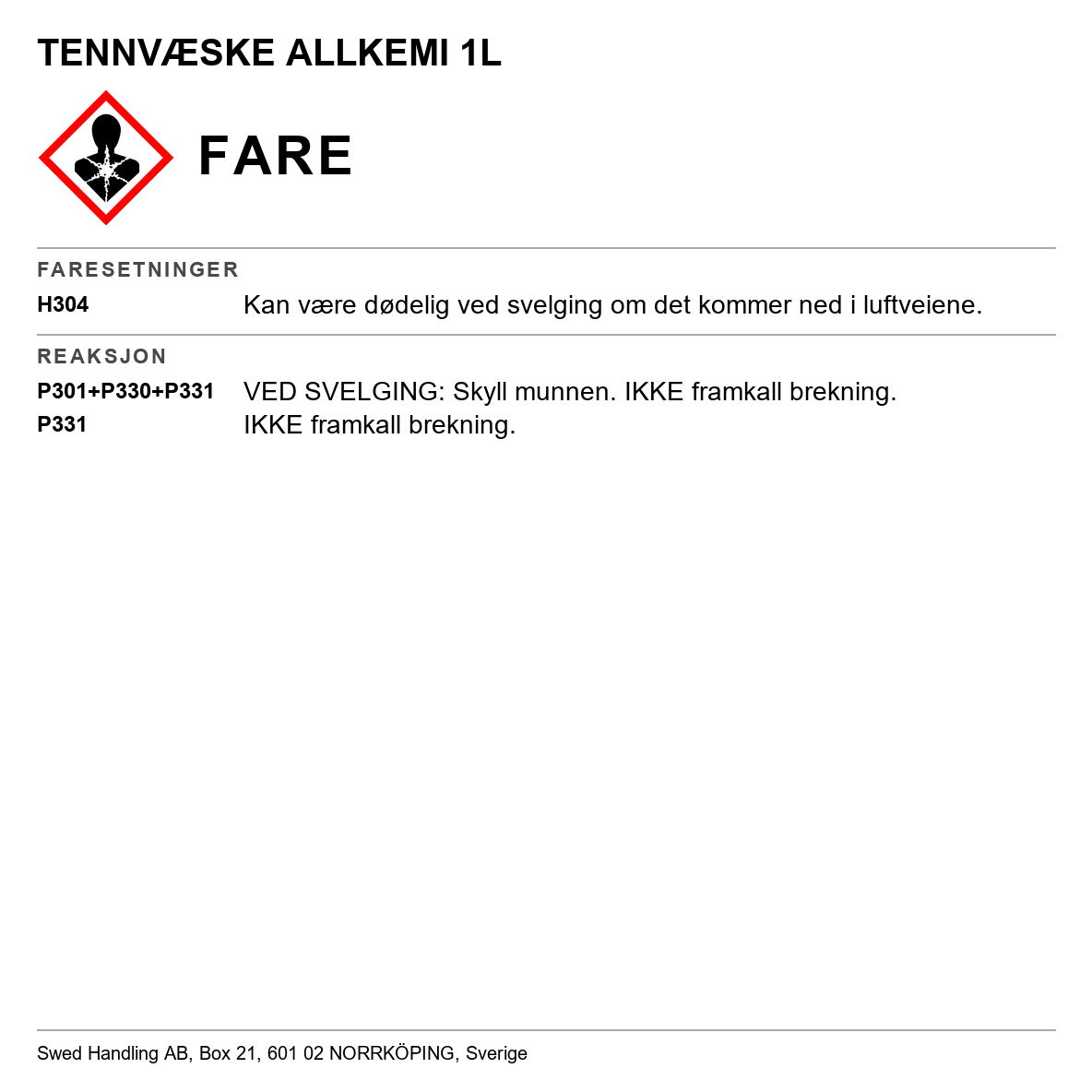 Tennvæske Allkemi