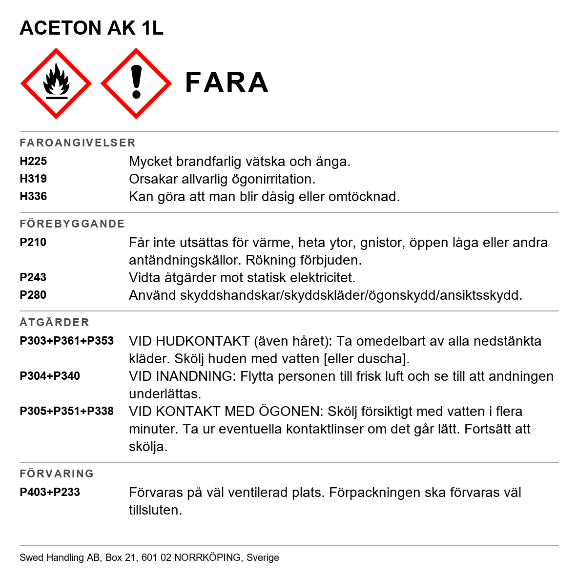 Aceton Allkemi