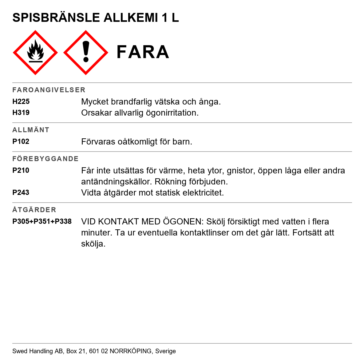 Spisbränsle