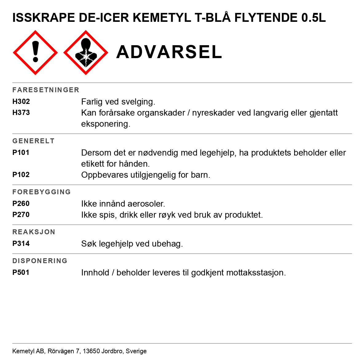 Flytende isskrape T-blå