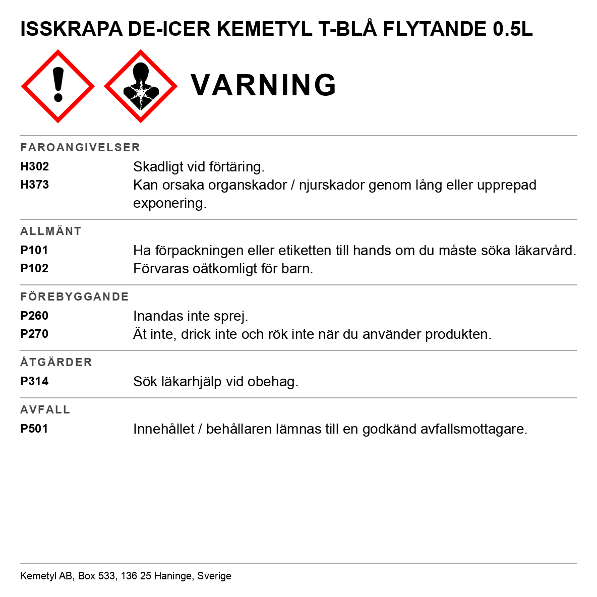 Flytande isskrapa T-blå