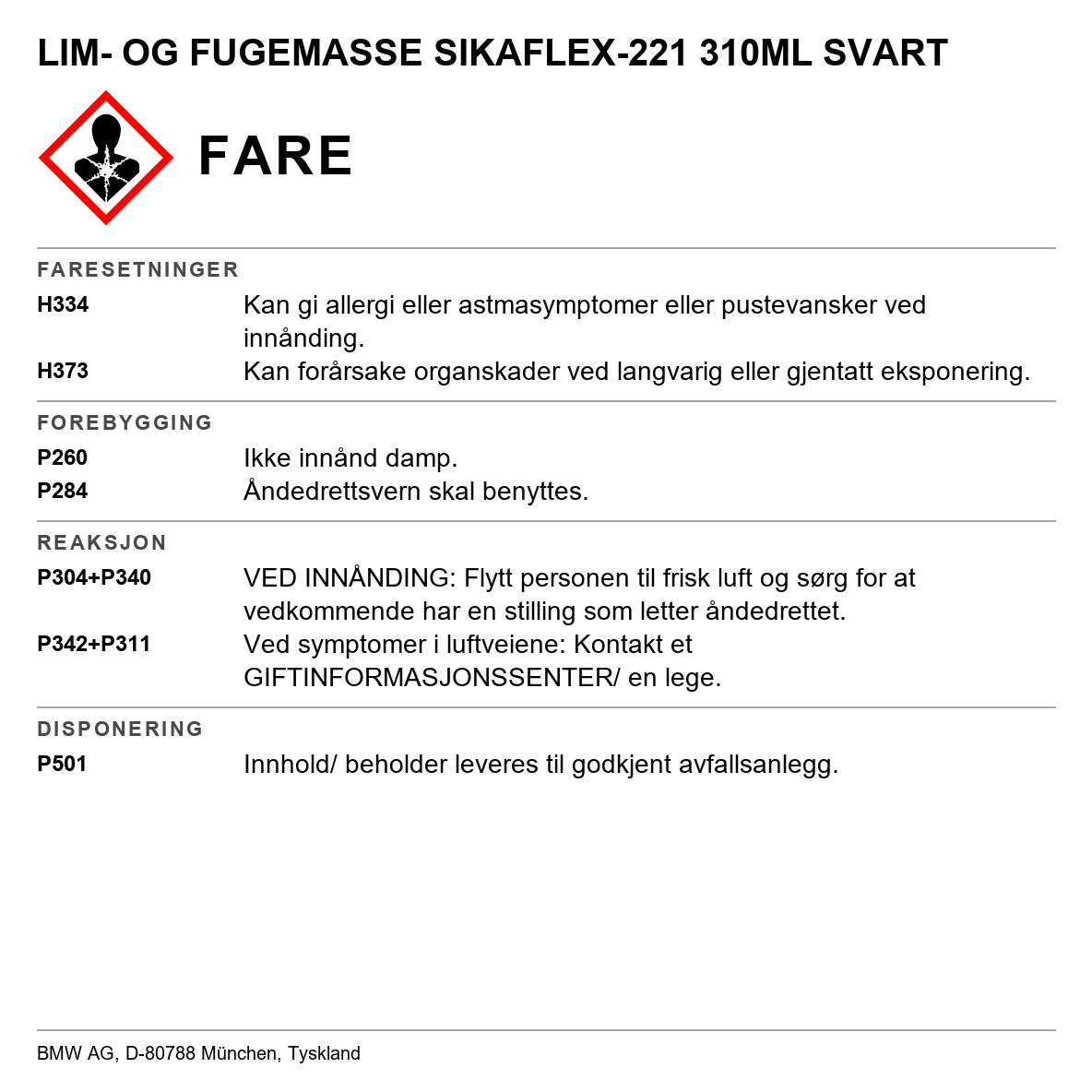 Lim- og fugemasse Sikaflex-221