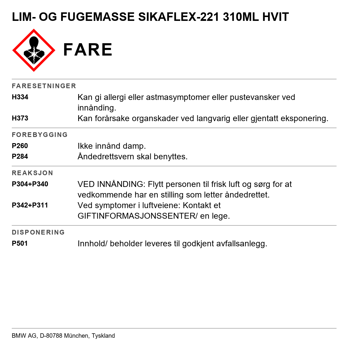 Lim- og fugemasse Sikaflex-221