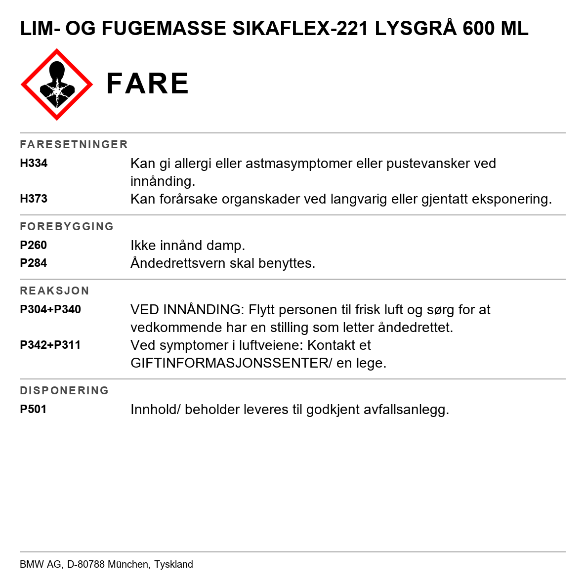 Lim- og fugemasse Sikaflex-221