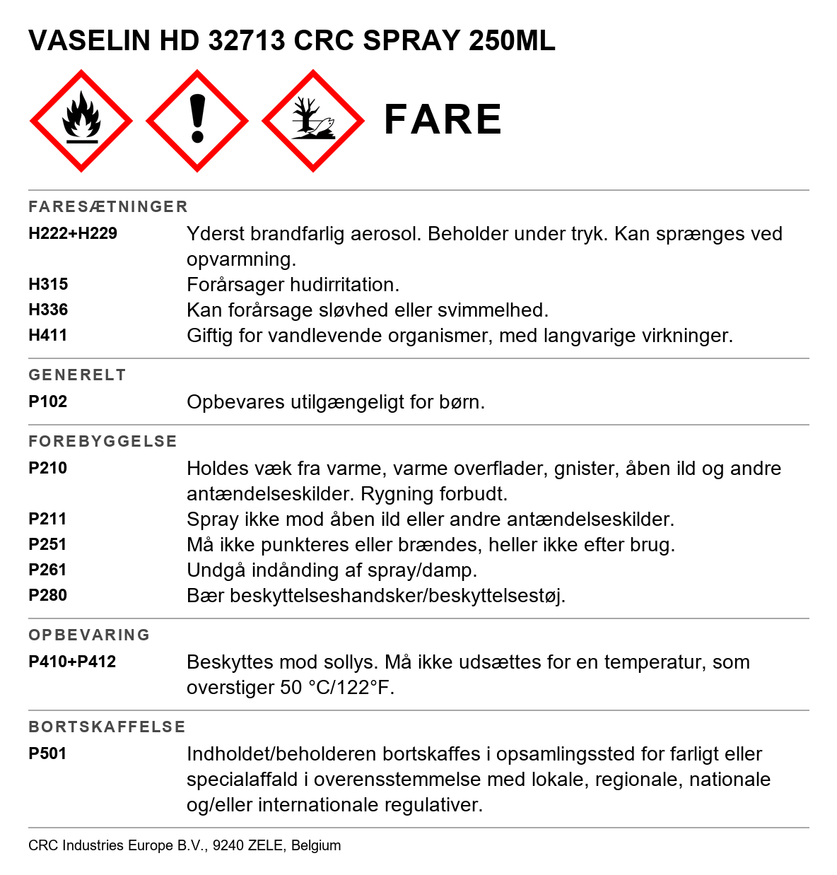 Vaseline HD CRC