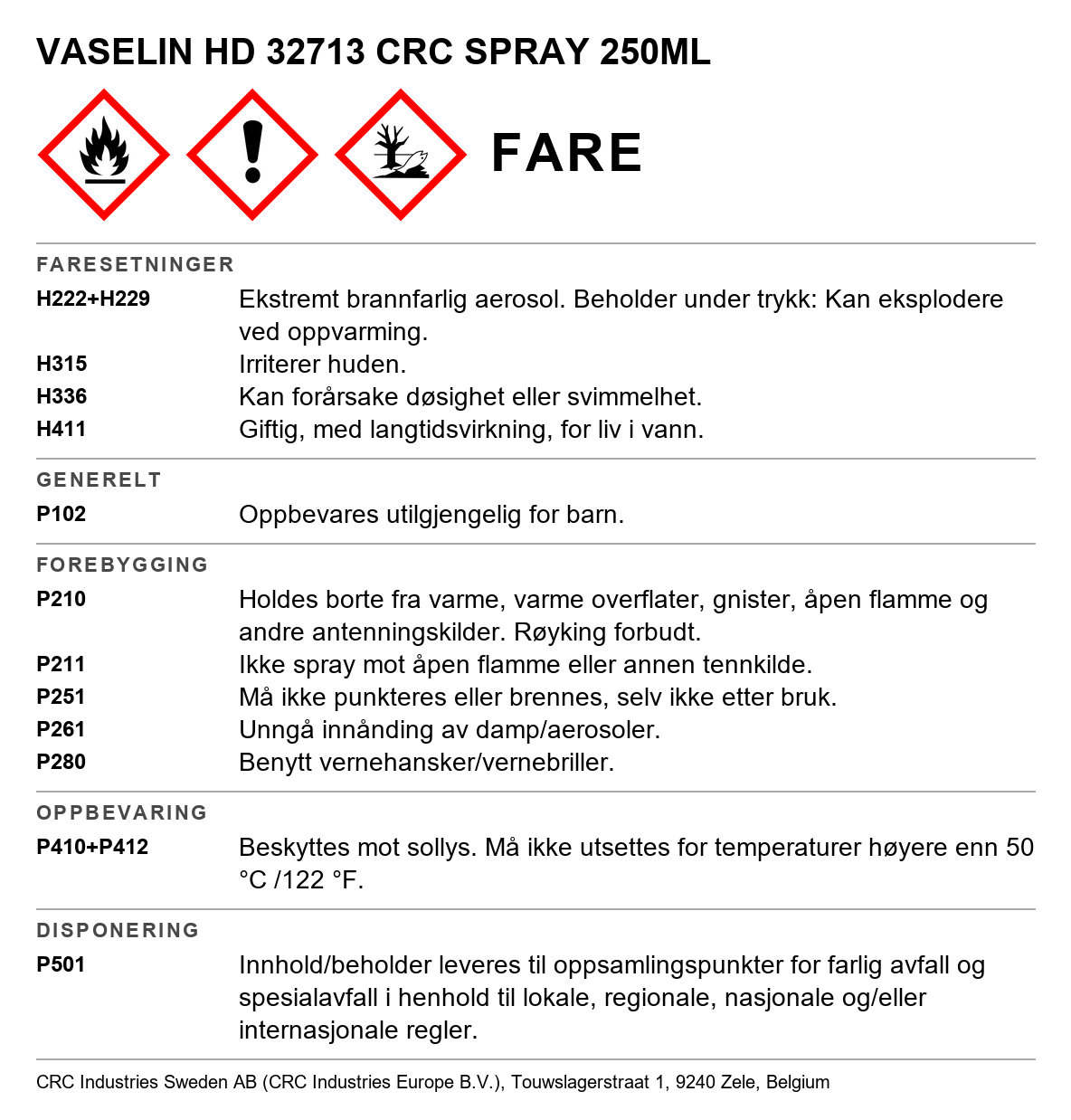 Vaselin HD CRC