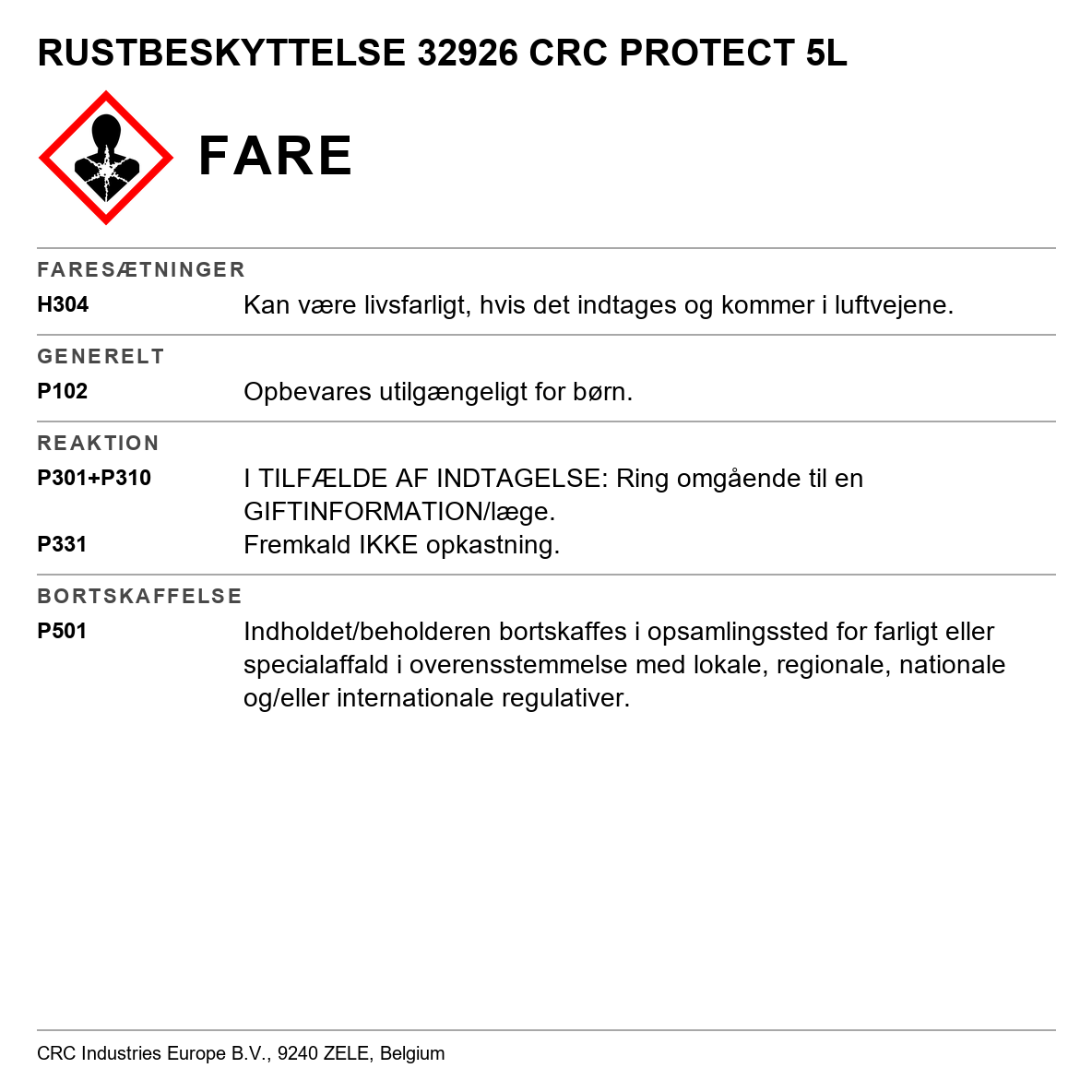 Rustbeskyttelse CRC Protect