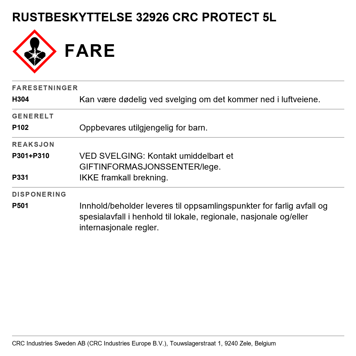Rustbeskyttelse CRC Protect