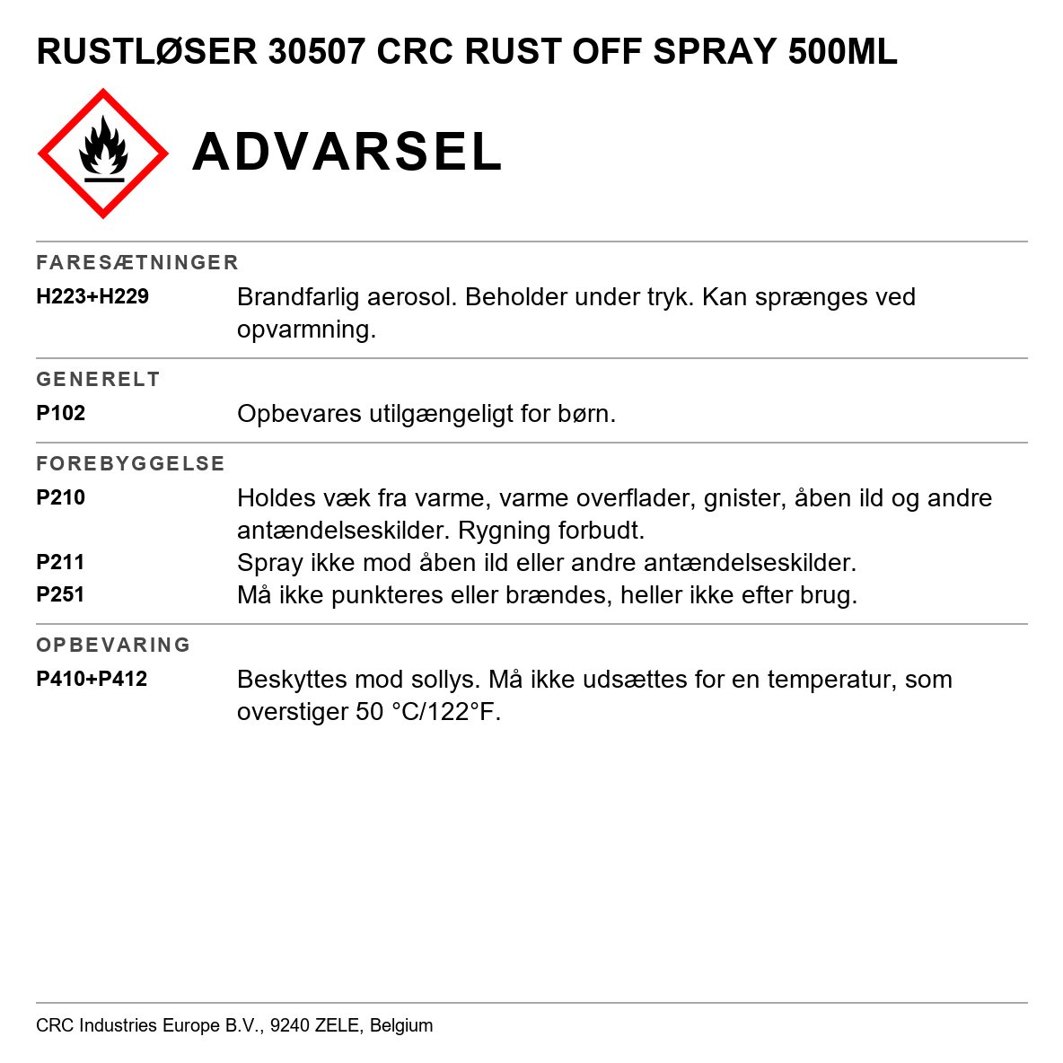 Rustfjerner CRC Rust Off
