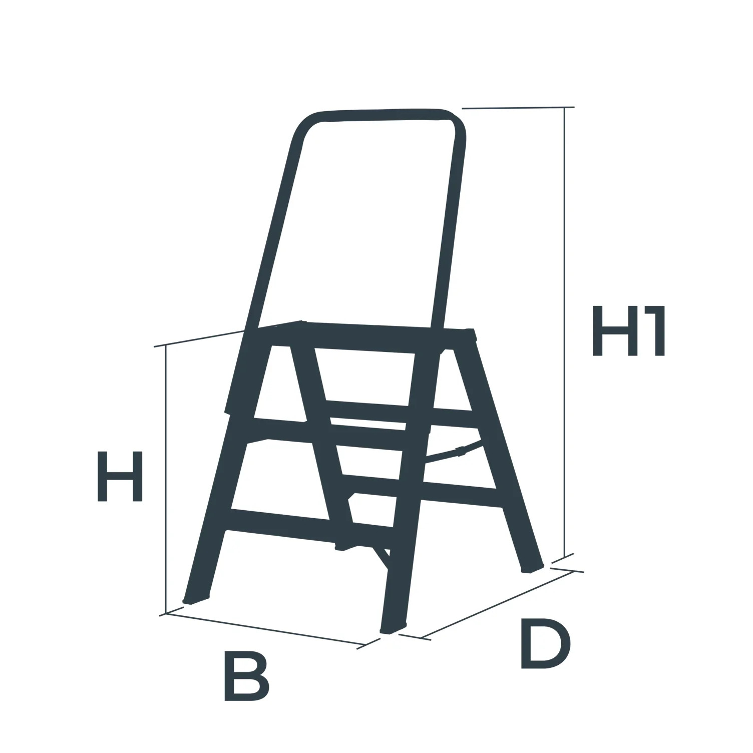 Work stool W.Steps Vikingstep Pro R