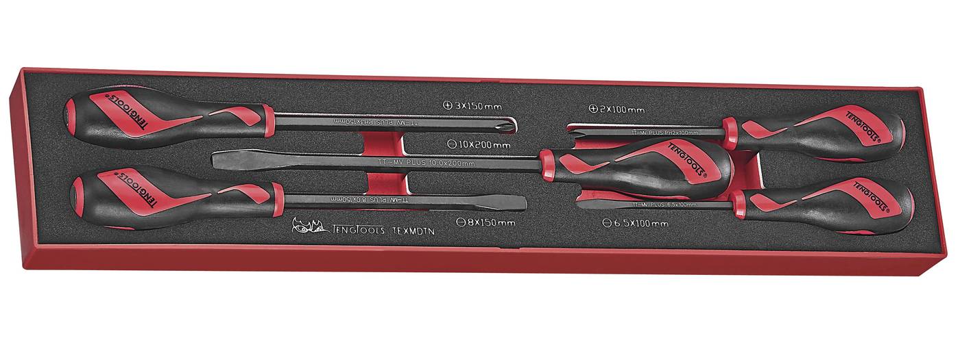 5 piece Screwdriver set Teng Tools TEXMDTN