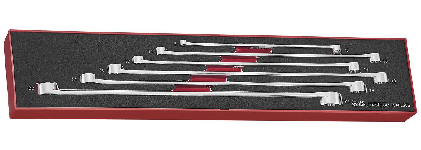 6 piece Spanner set Teng Tools TEXFL06