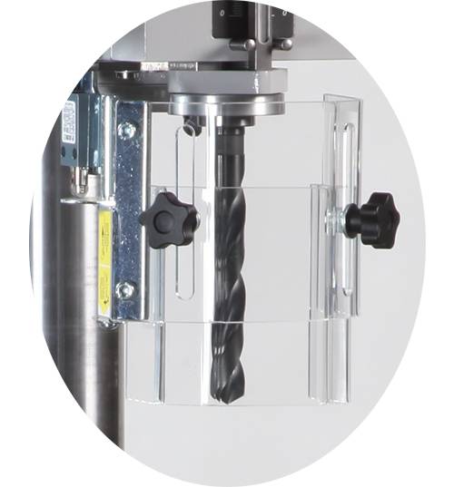 Drill guard for bench drilling machine, drilling machine and milling machine Arboga