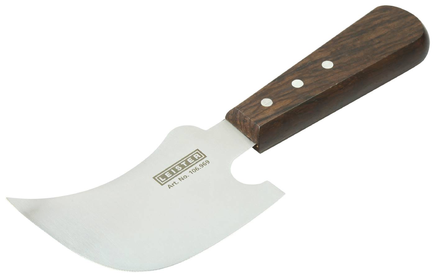Knife for hot air tool and plastic welding tool Leister
